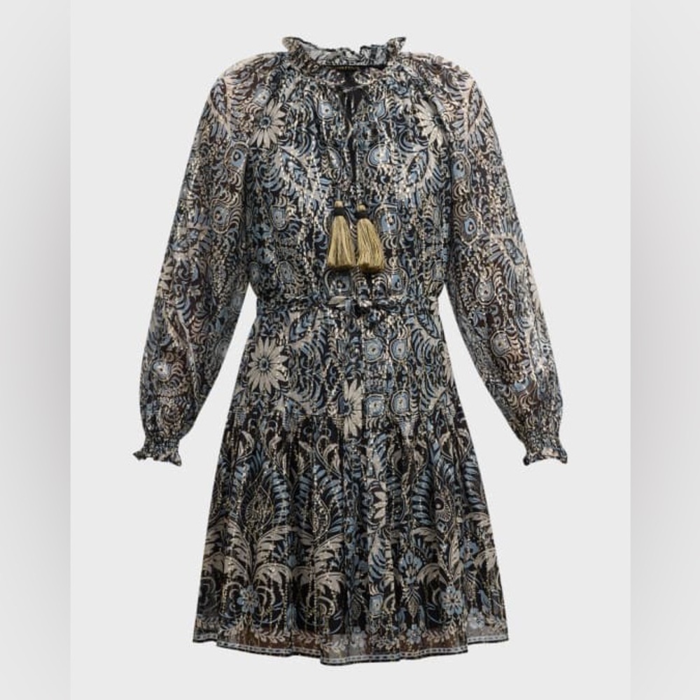 NWT Kobe Halperin Kaye Metallic Dress